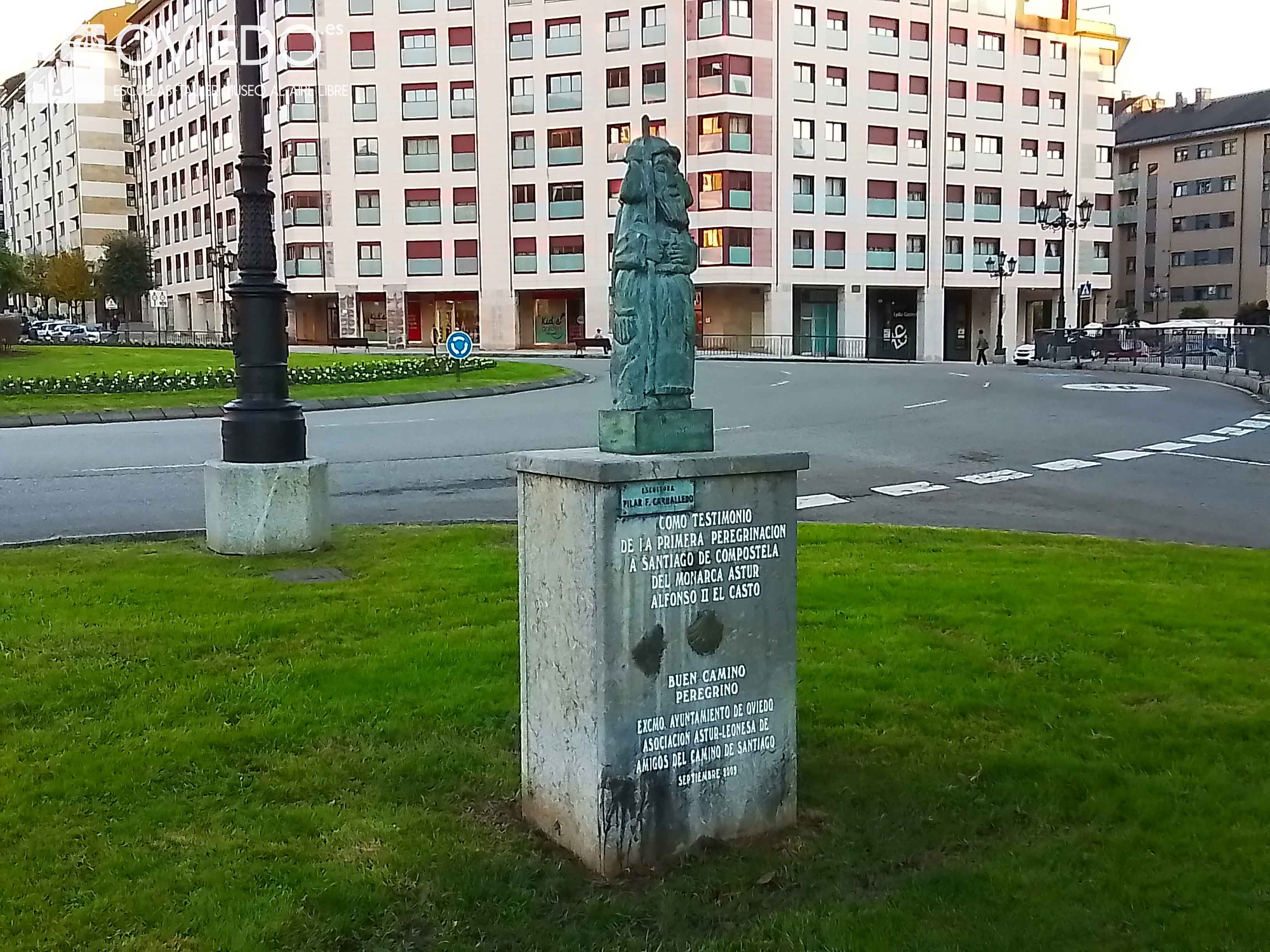 Escultura Buen Camino peregrino